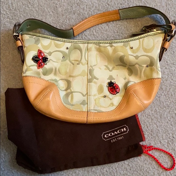 Coach Handbags - Green Coach Mini Hobo